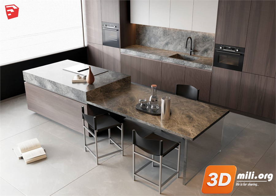 Kitchen island Skp Files